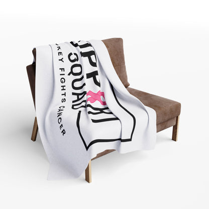 Support Squad Fleece Blanket - Hockey Fights Cancer Awareness