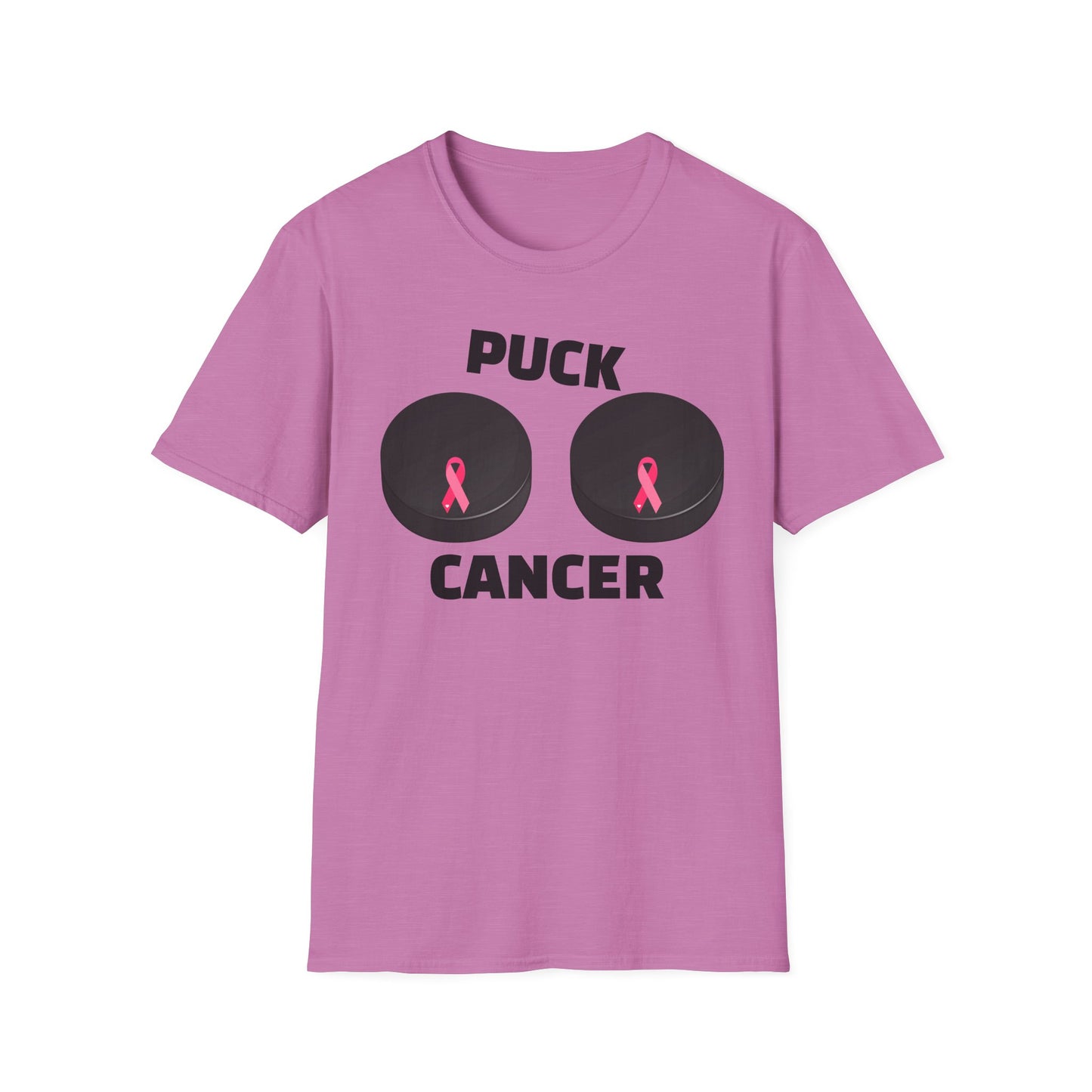 Puck Cancer T-Shirt, Unisex Cancer Awareness Shirt, Support Breast Cancer, Gift for Sports Fans