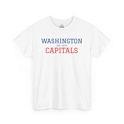 Washington Capitals Unisex Heavy Cotton Tee, Sports Fan Shirt, Hockey Tee, Gift for Him/Her, Casual Wear
