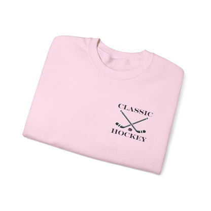 Classic Hockey Crewneck Sweatshirt, Cozy Sweatshirt for Hockey Fans, Birthday Gift, Sports Apparel, Unisex Sweatshirt