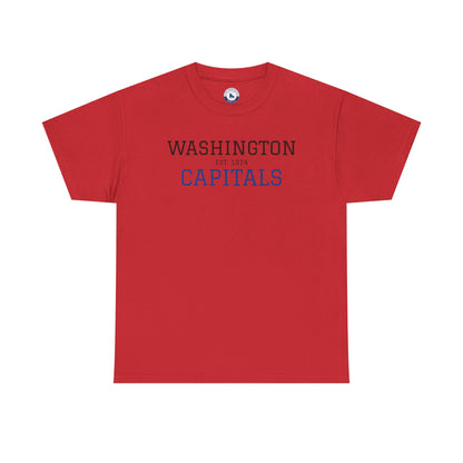 Washington Capitals Unisex Heavy Cotton Tee, Sports Fan Shirt, Hockey Tee, Gift for Him/Her, Casual Wear