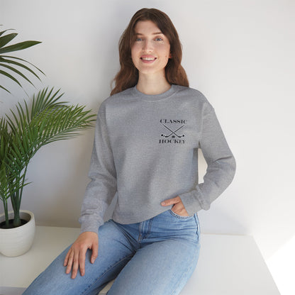 Classic Hockey Crewneck Sweatshirt, Cozy Sweatshirt for Hockey Fans, Birthday Gift, Sports Apparel, Unisex Sweatshirt