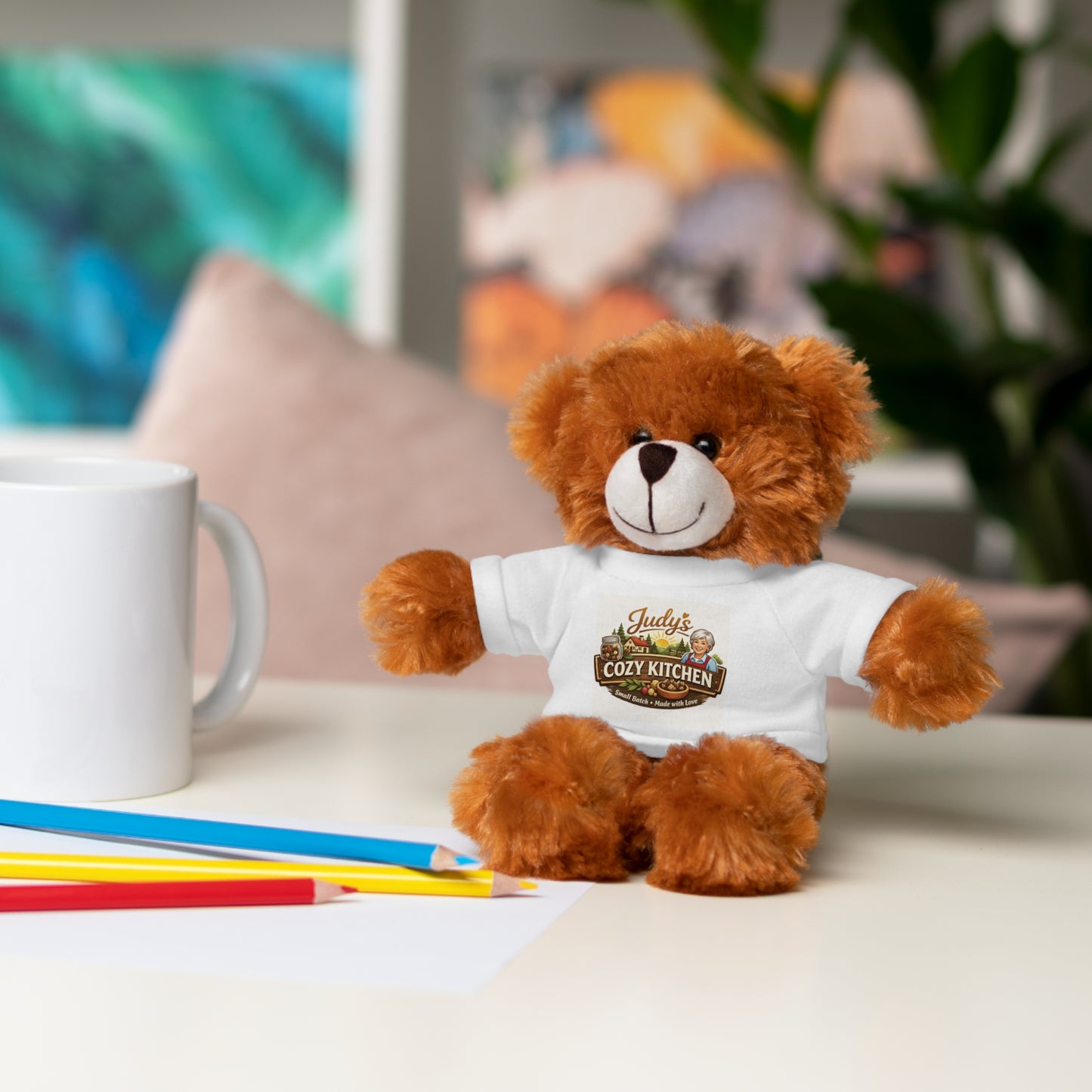 Cozy Kitchen Teddy Bear with Logo Tee