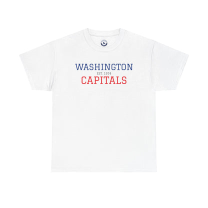 Washington Capitals Unisex Heavy Cotton Tee, Sports Fan Shirt, Hockey Tee, Gift for Him/Her, Casual Wear