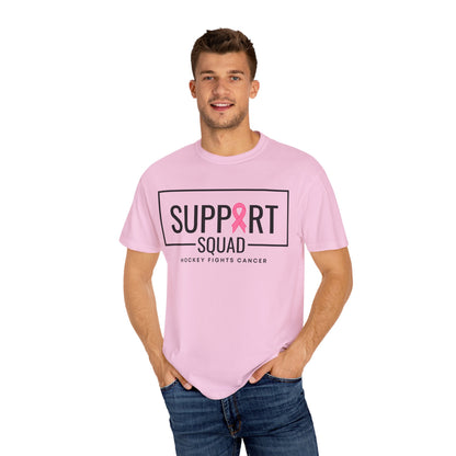 Support Squad Unisex Garment-Dyed T-Shirt - Hockey Fights Cancer