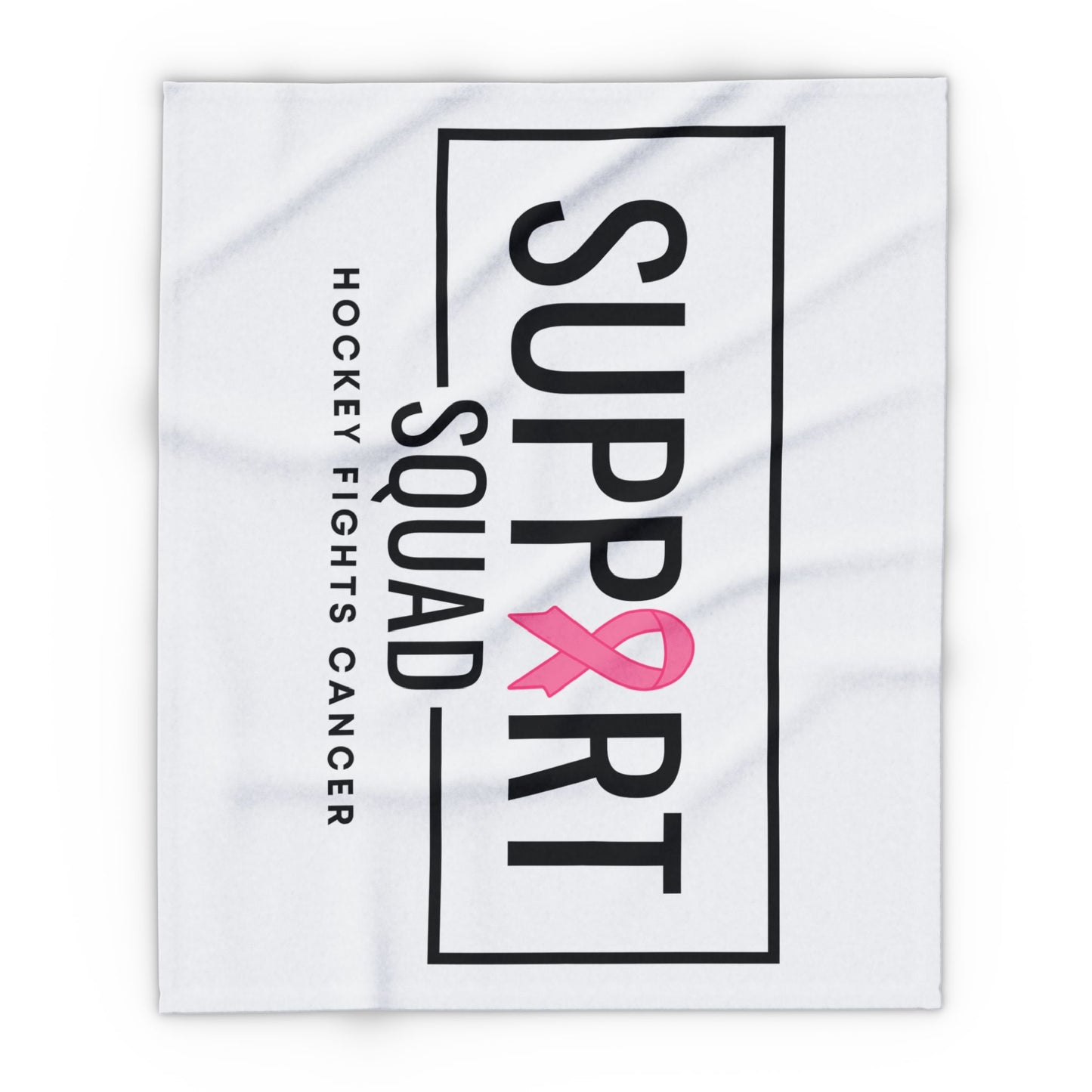 Support Squad Fleece Blanket - Hockey Fights Cancer Awareness