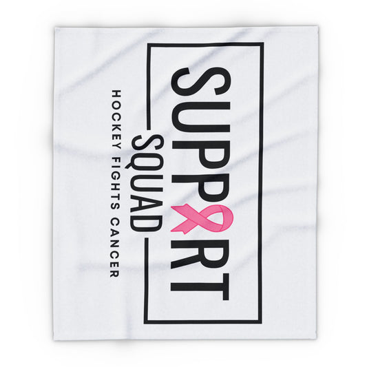 Support Squad Fleece Blanket - Hockey Fights Cancer Awareness