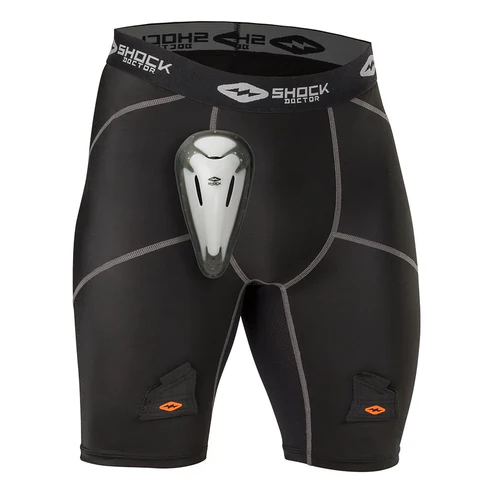 Shock Doctor Compression Jock Shorts w/ BioFlex Cup – Boys & Men
