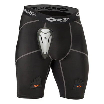 Shock Doctor Compression Jock Shorts w/ BioFlex Cup – Boys & Men
