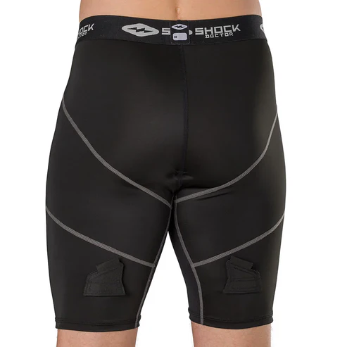 Shock Doctor Compression Jock Shorts w/ BioFlex Cup – Boys & Men