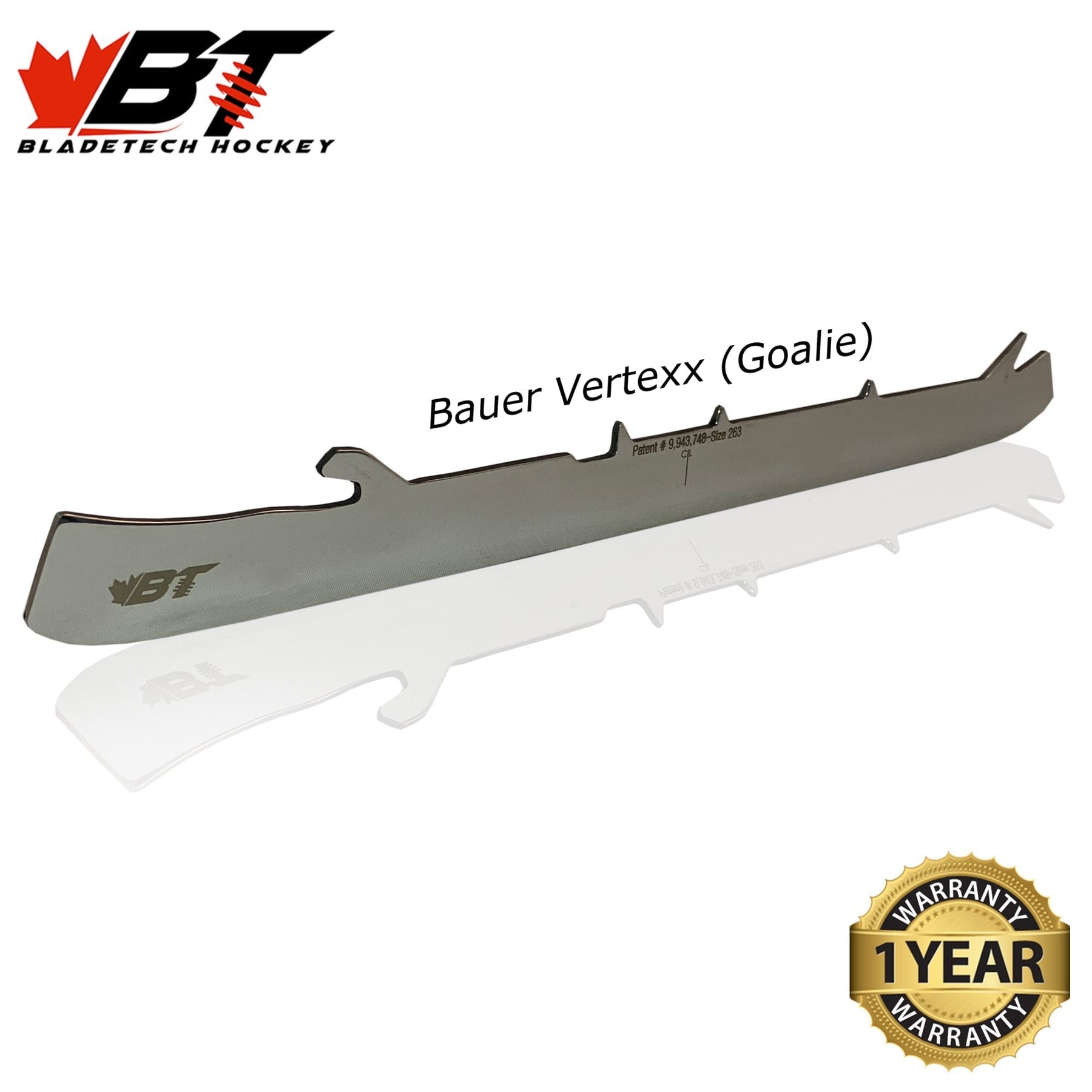 Bladetech Bauer Goalie Stainless Steel – In Stock (Quick Ship) - The Sharpening Dude - Skate Steel / Runners
