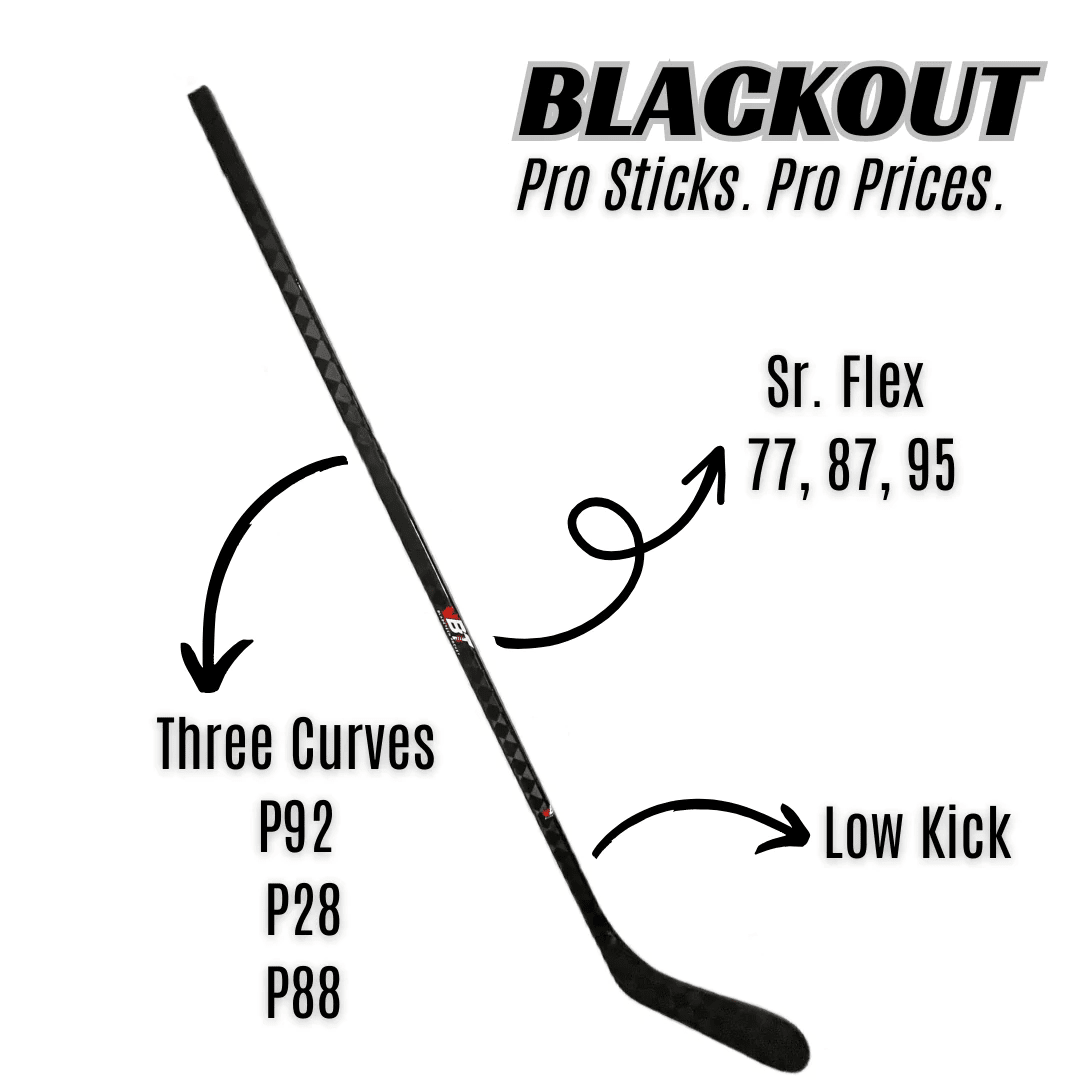 Bladetech Blackout Stick (Senior) - The Sharpening Dude - Hockey Sticks