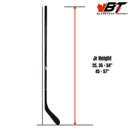 Bladetech Blackout Stick (Youth & Junior) - The Sharpening Dude - Hockey Sticks