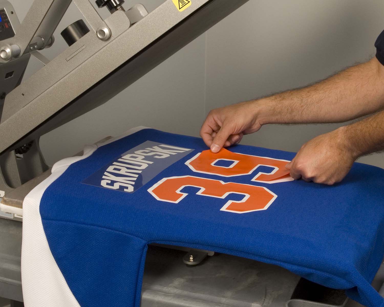 Jersey Number (HTV) – Applied Add - On - The Sharpening Dude - Equipment Service
