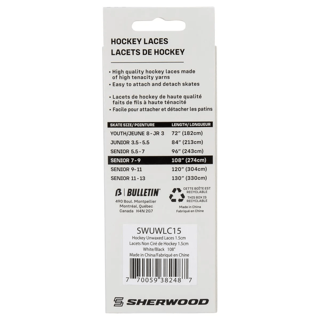 Sherwood Hockey Skate Laces (Waxed & Non - Waxed) – All Sizes - The Sharpening Dude - Skate Accessories