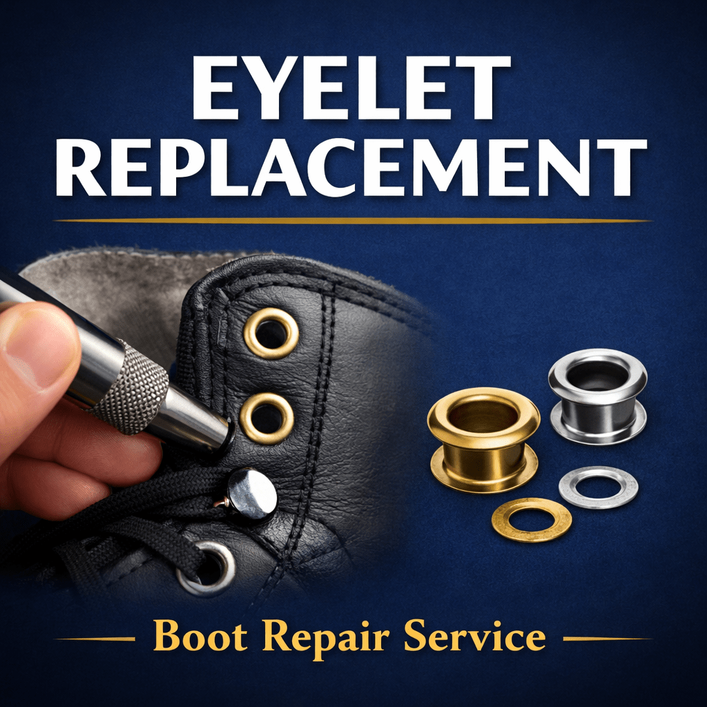 Skate Boot Eyelet Replacement - The Sharpening Dude - Equipment Service