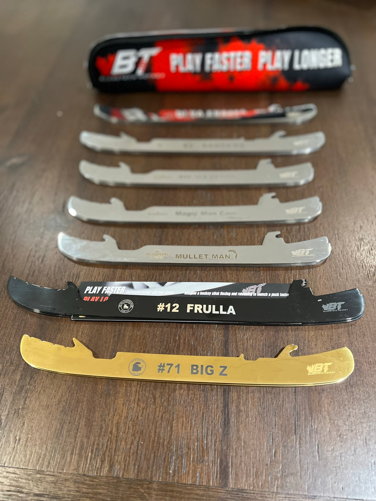 Custom engraved Bladetech steel at The Sharpening Dude