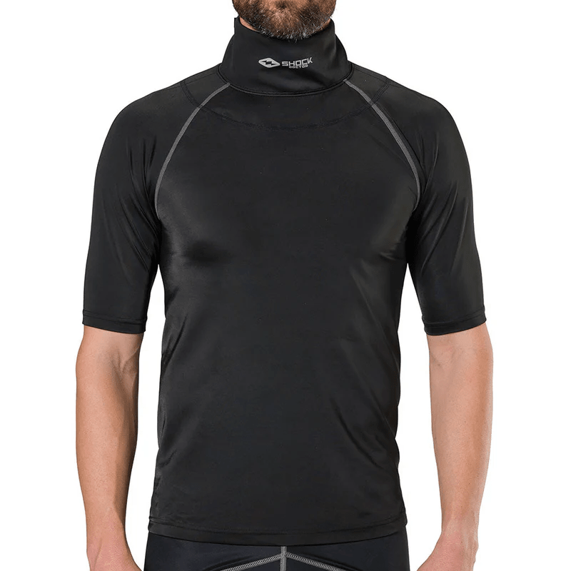 Ultra Compression Hockey Short Sleeve Youth Neck Guard Shirt - The Sharpening Dude - Player Base Layer