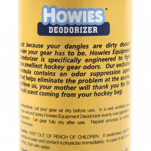 Howies Hockey Equipment Deodorizer – Antibacterial Spray - The Sharpening Dude - Accessories